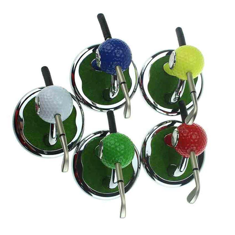 Mini bolígrafo con pelota de Golf de escritorio, soporte con bolígrafos de Golf, Juego de 2 piezas de Golf, recuerdo de gira, de novedad