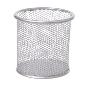 Rectangular Mesh Style Metal Pencil Holder Organizer Desk Pen Containers: 5AC600143-A-S