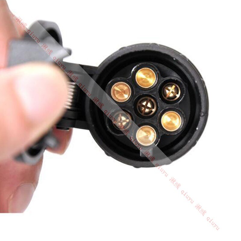 Durable 13 To 7 Pin Trailer Adapter Wiring Connector 12V Towbar Towing Waterproof Plugs Socket Adapter Protects Connections