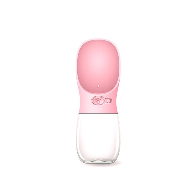 Bouteille D'eau De chien, 12-18OZ Étanche Portable Grand Chien Distributeur D'eau Pour La marche, chien Chiot Chat Voyage Bouteille D'eau Pour Animaux de compagnie: Pink / 350ml