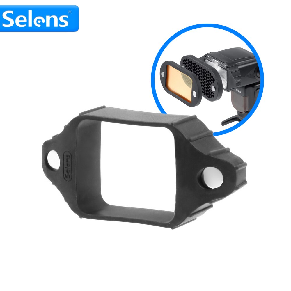 Selens Magnetic Flash Accessories Kit 7 Color Filters Honeycomb Grids Sphere Bounce Snoot Grip Lighting Modifier for Speedlite: Grip