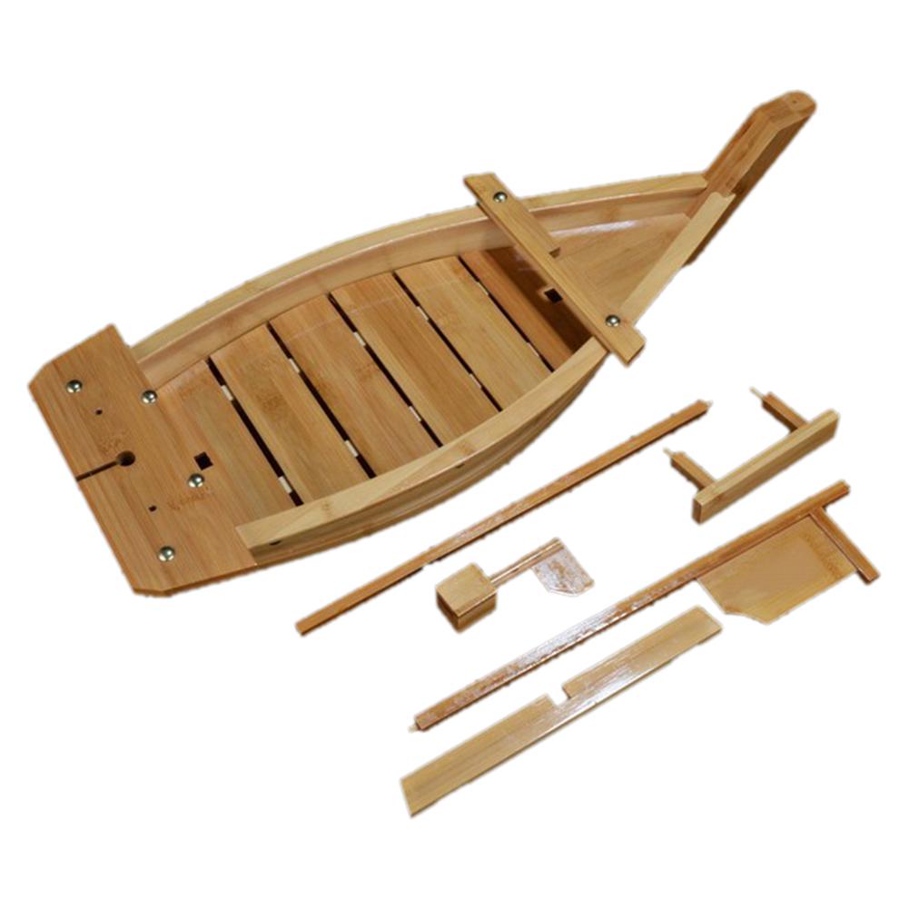 Japanse Houten Sushi Boot Plaat Dienblad Japan Sashimi Sushi Plaat Met Visnet Lade Voor Restaurant Of Thuis Decoratie