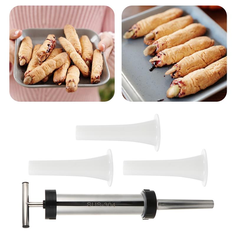 5Pcs/Set Filling Tools Meat Fillers Stainless Steel Intestines Tubes Meat Filler Tubes Sausage Fillers Sausage Makers for Home