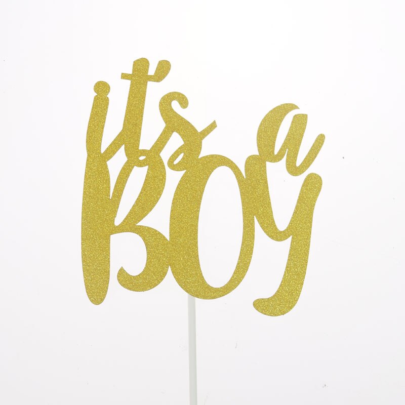 Banderas para pastel Cupcake Topper Toppers rotar la noria Feliz cumpleaños Boda nupcial envoltorio de pastel hornear decoración DIY bandera: its a boy