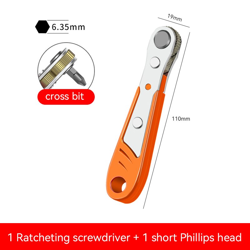 Hexagon Torx Ratchet SpannerDriver Allen Key Wrench Screwdriver Metal Portable Supplies Quick Release Socket Repair Tool: with a screw