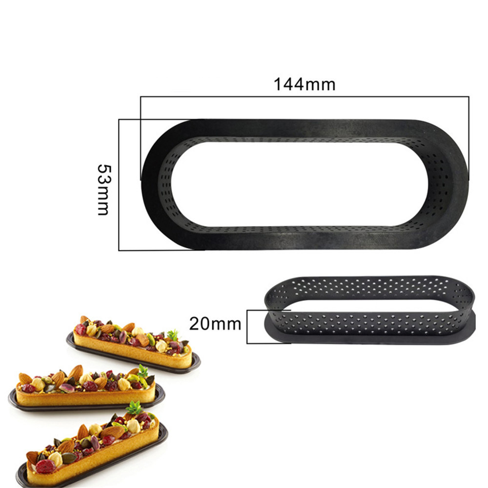 5-20 stücke Perforierte Kunststoff Torte Ring Kreis DIY Französisch Obst Mousse Kuchen Nachtisch Formen Cutter für Küche Gebäck dekorieren Werkzeug: Himmel Blau / Herz