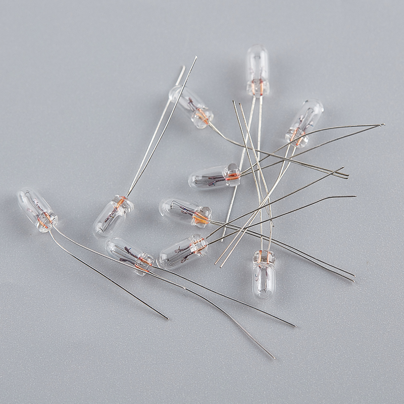 Mini ampoule à filament incandescent Edison, ampoule de riz, indicateur, 3mm, 4mm, 5mm, 1.5V, 2V, 3V, 6V, 9V, 12V, 24V, 10 pièces