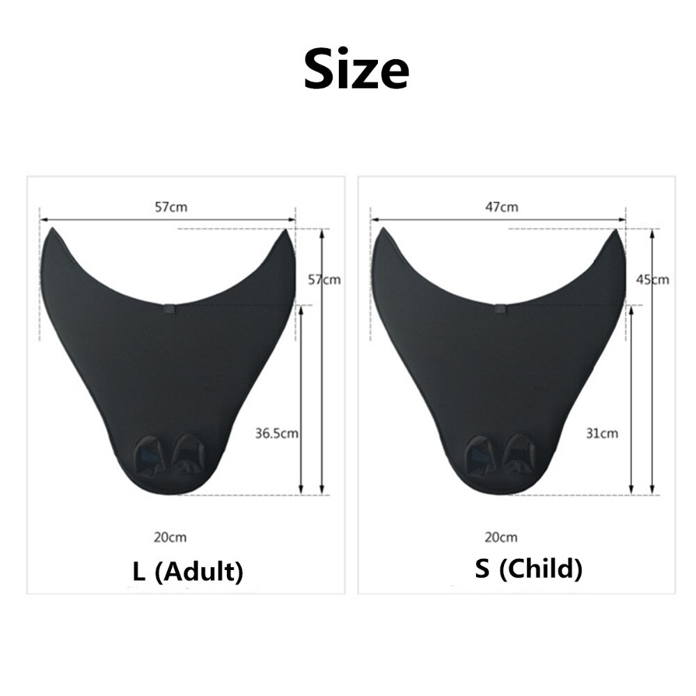 Aleta de natación al aire libre para niños, aletas para el pie, cola de sirena, monoaleta de buceo para deportes acuáticos, entrenamiento,