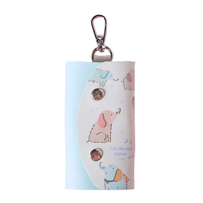 Nouvelle mignon animaux clé sac pour femmes PU cuir porte-clés portefeuilles femmes de ménage voiture porte-clés étui cuir porte-clés pochette
