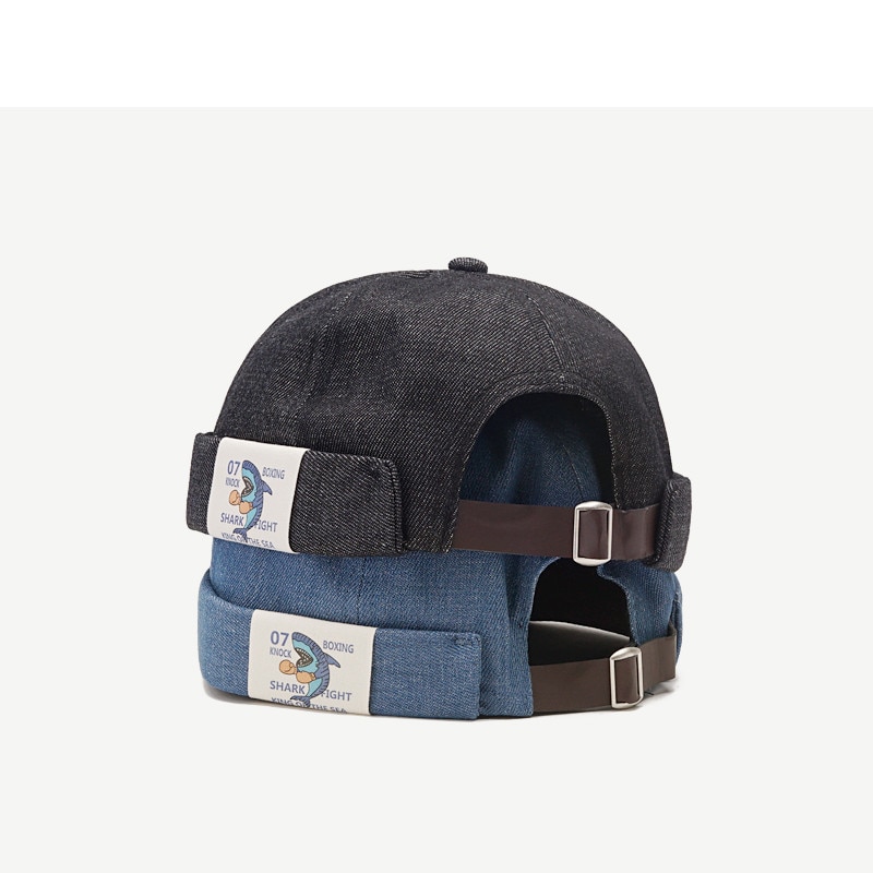 Retro wash tegneserie uden skygge kasket kasket hat justerbar udlejer åndbar hue hat sømand kasket vintage hip hop mænd kasketter hat