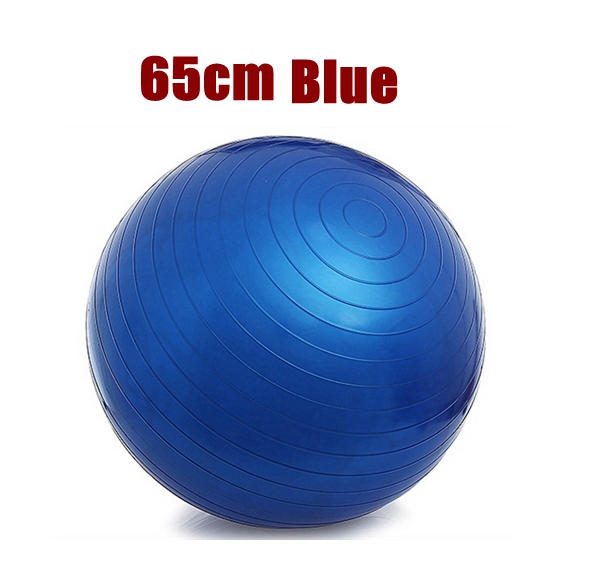 55Cm 65Cm 75Cm Yoga Bal Pvc Verdikking Fitness Bal Yoga Bal Pilates Bal: 65cm Blue