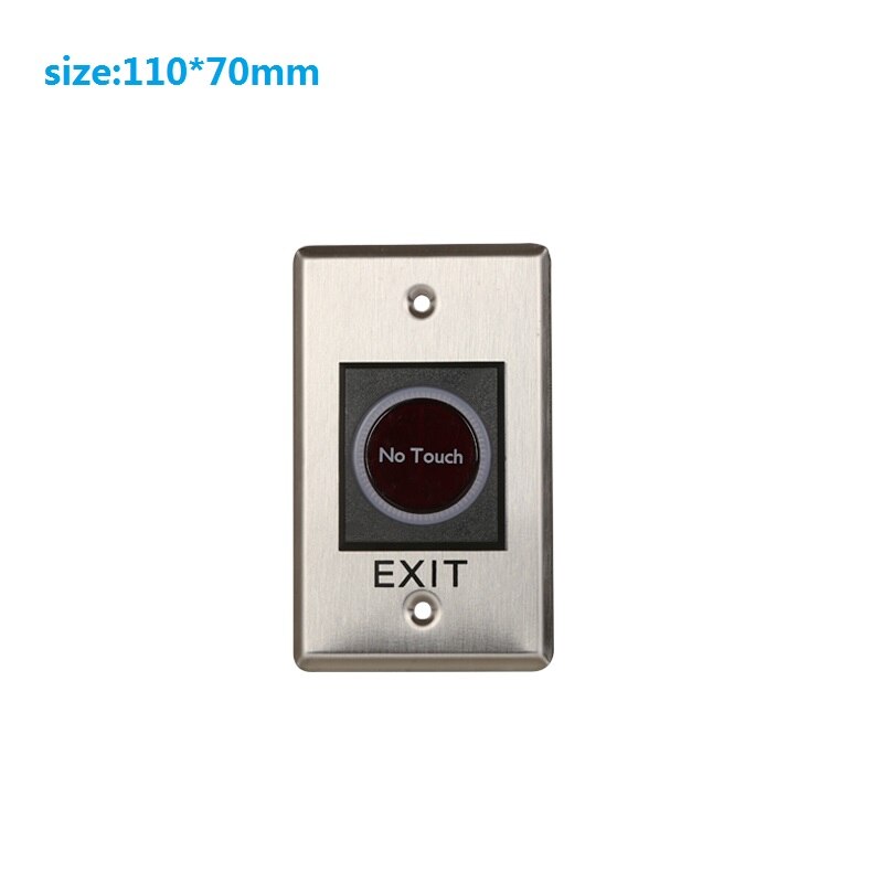 Infrared Induction Door Exit Button Access Control Door Release Switch No Touch: 110x70 No touch