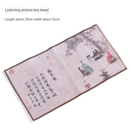Serviette à thé en daim Zen, nappe de Table à thé, tisane en argile de Yixing absorbante de , tapis à thé Kung Fu: Tea towel12