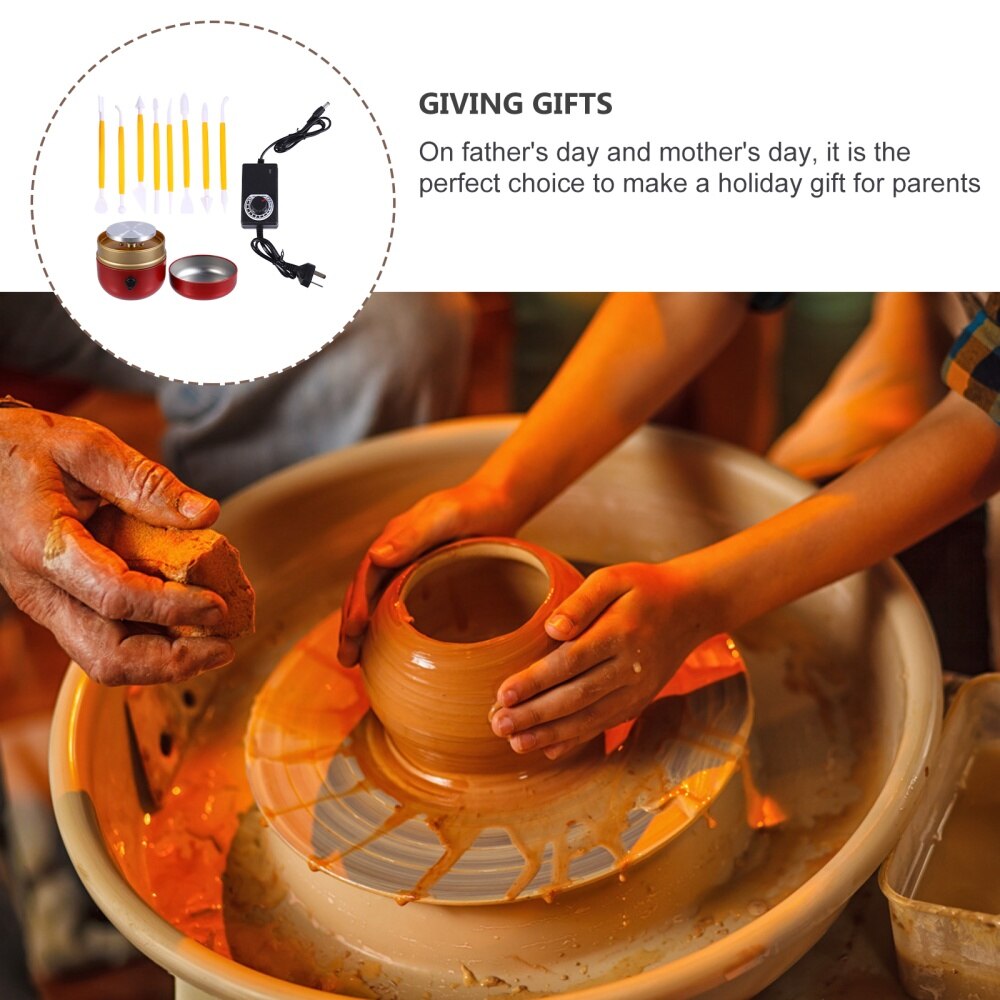 1 Set Pottery Wheel With DIY Clay Tool Clay Making Pottery Machine Drawing Machine Ceramic Art Machine Pottery Fingertip Drawing