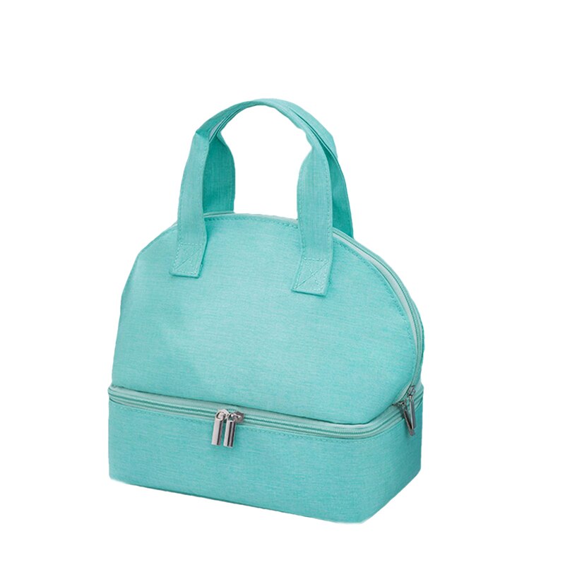 Herbruikbare Thermische Geïsoleerde Tas Lekvrije Effen Kleur Lunch Tote Eenvoudige Grote Capaciteit Tote Voor Kinderen Volwassenen