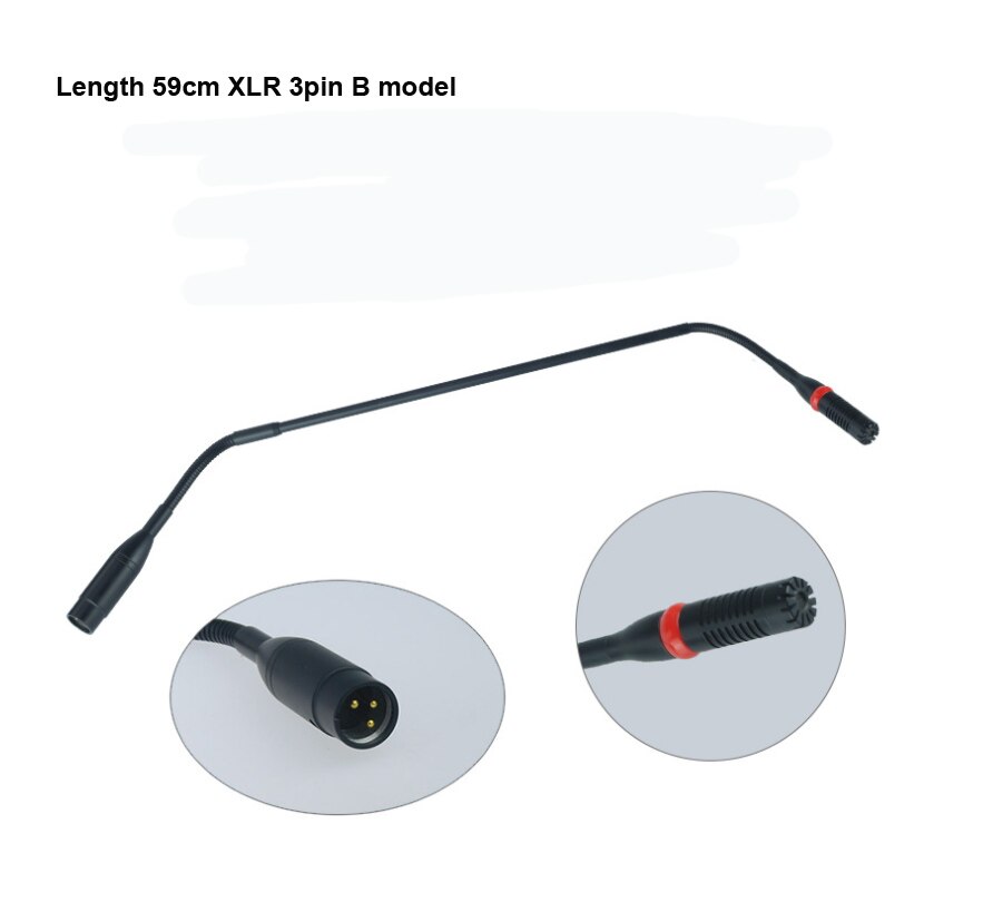 Meet Microphone Head Aviation Straight XLR 3pin Microfone for Microphones Mixer Tablet Microfone 25cmm 59cm: 59cm B