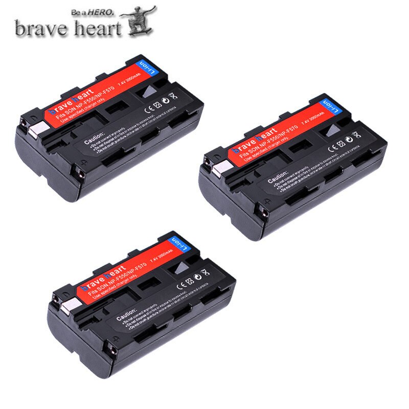Bateria NP-F570 NP-F550 NP-F330 NP F550 NP F330 F570 F750 batería para sony CCD-SC55 CCD-TRV81 DCR-TRV210 MVC-FD81 Hi-8: 3battery
