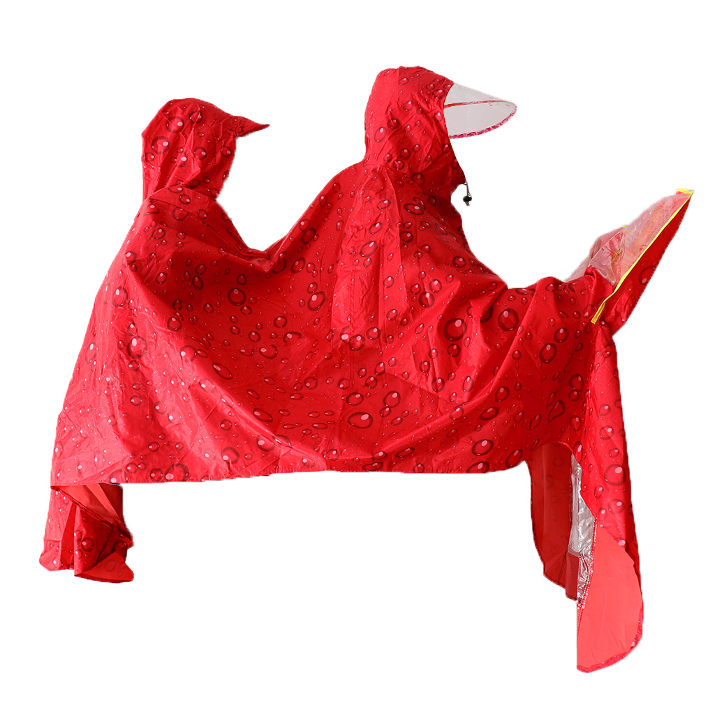 Chubasquero de bicicleta de ciclismo capa de lluvia Poncho de tela impermeable doble Poncho