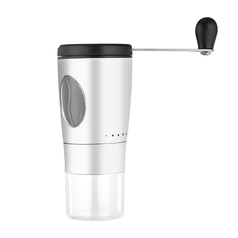 Stainless Steel Hand Manual Coffee Grinder Mini Stainless Steel Hand Manual Handmade Coffee Bean Burr Grinders Mill Kitchen Tool
