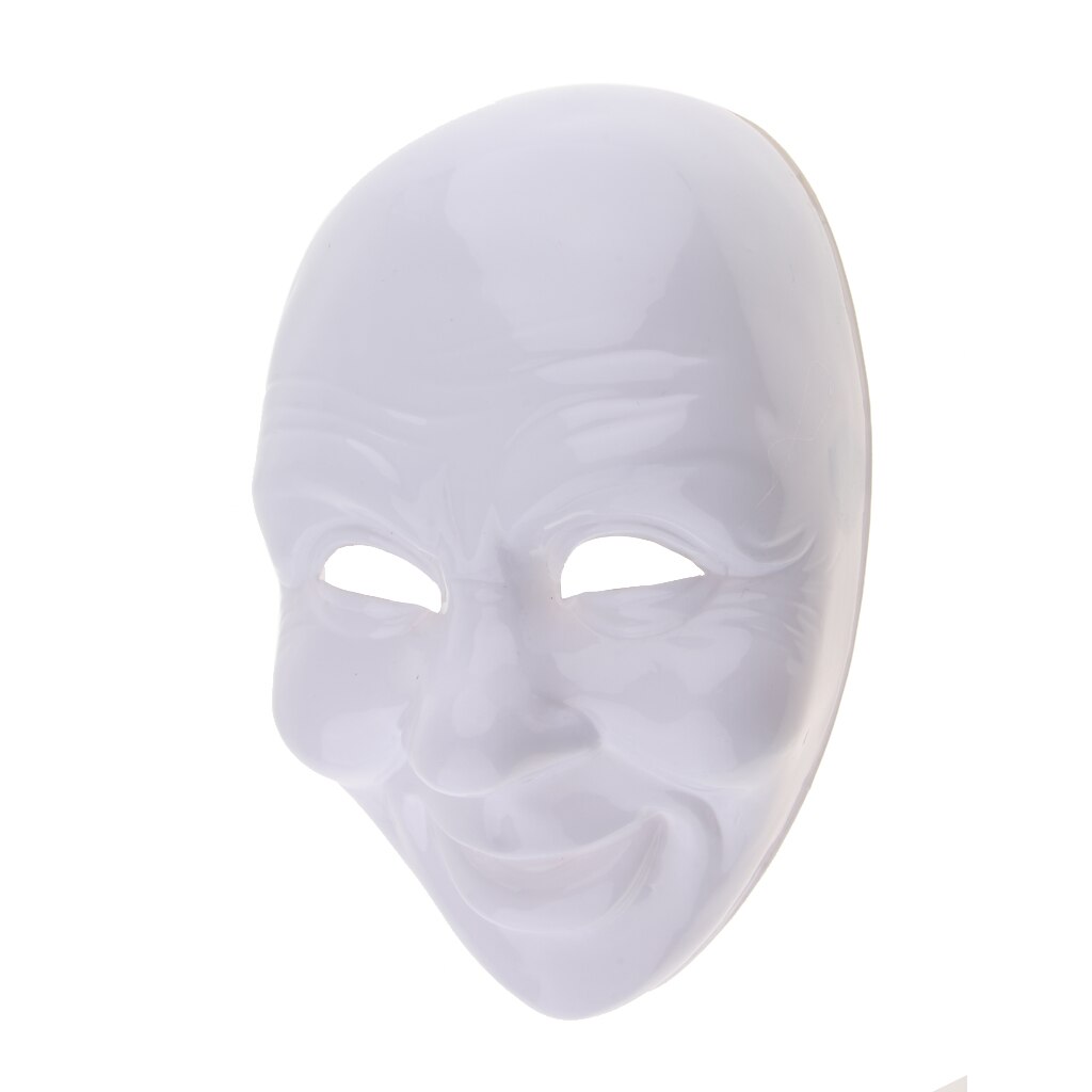 Plain White Blank Decorating Craft Full Face Masquerade Mask Custome Party