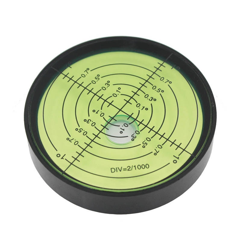 Haccury høj præcision metal cirkulært niveau boble vaterpas boble grøn diameter 60mm højde 12mm