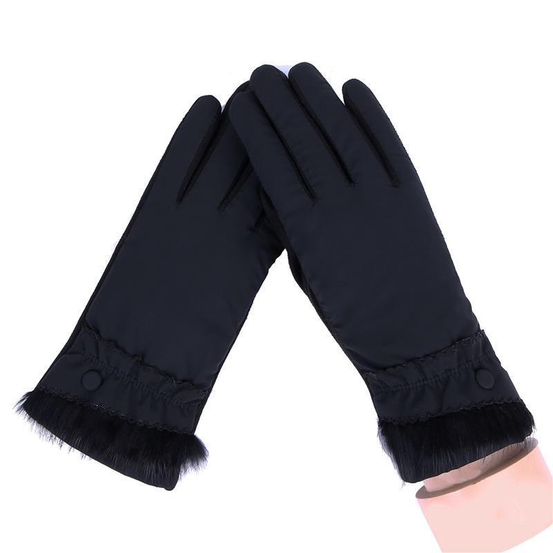 Pantalla táctil a prueba de viento sólida informal para mujer, guantes abrigados Unisex 027A, 027C, 027D, 027E