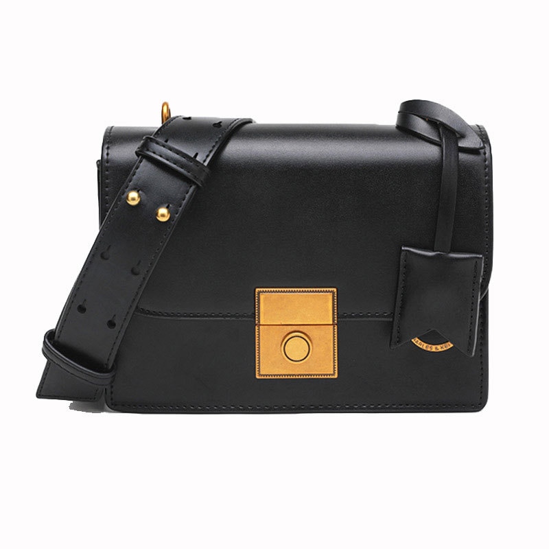 Bred skulderrem dame koreansk stil lille frisk skulder/crossbody taske lille firkantet taske kvinder