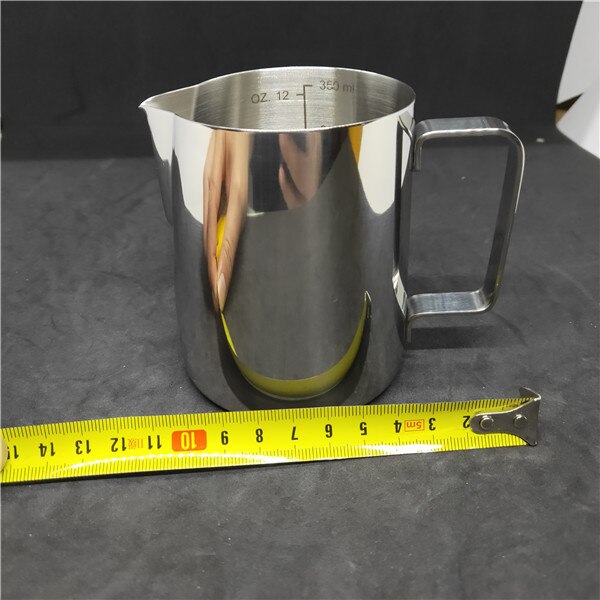 Olla de fusión de acero inoxidable, jarra para café, leche, Chocolate, cera, jabón, Base, herramientas para hacer velas, 350/580/900mL: 350ml