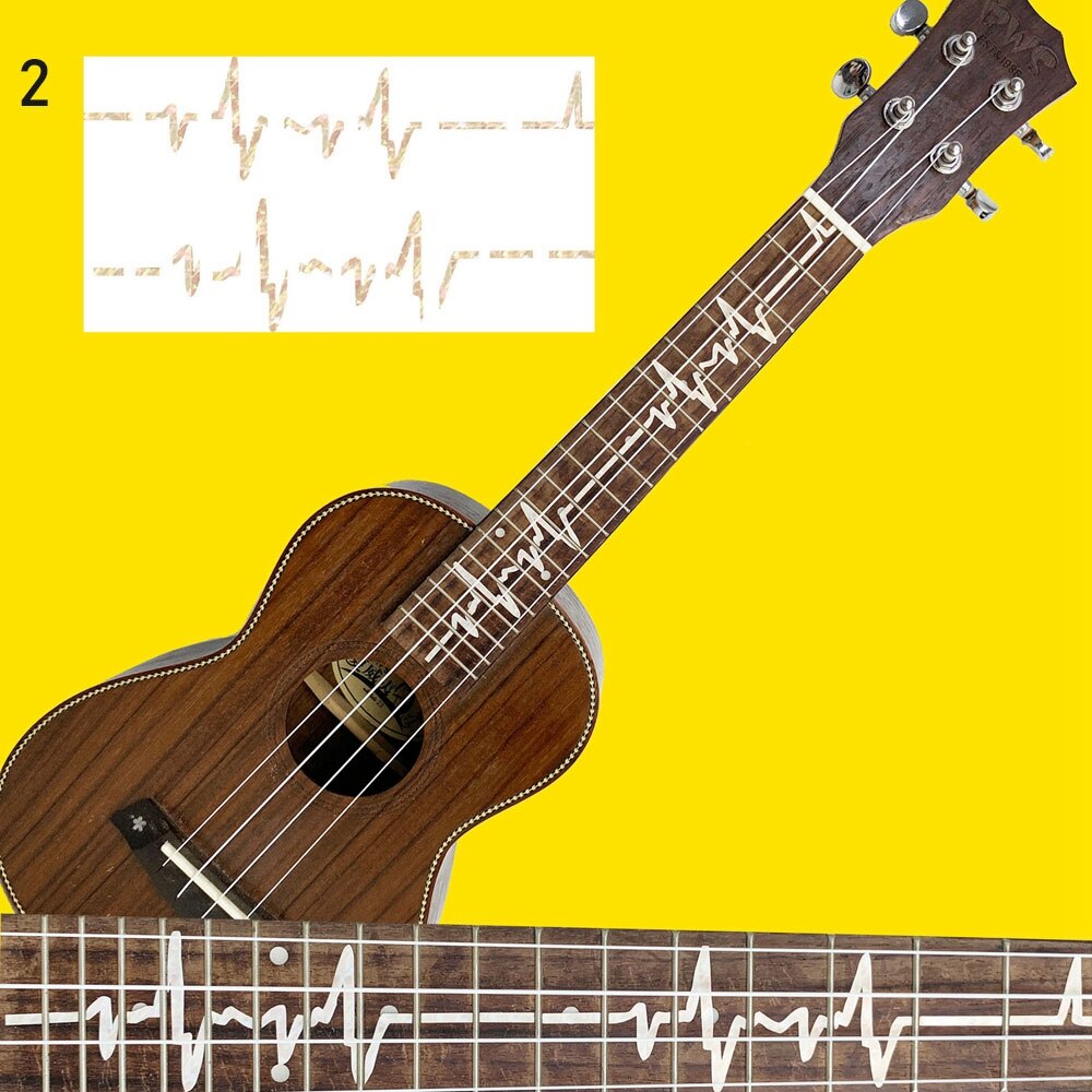 1 PC Ultra Thin Sticker Cross Inlay Decals Fretboard Sticker for Electric Acoustic Guitar Bass Guitarra Accessories: type2