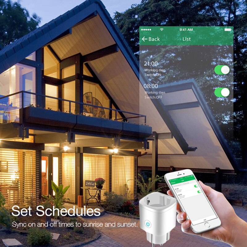Tuya ZigBee Smart Plug EU/US/UK 16A Power Monitor Timer Socket Smart Home Wireless Compatible Alexa Google Home Assistant