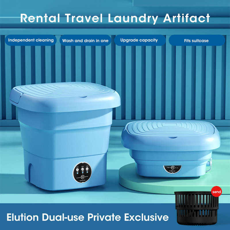 Mini Opvouwbare Wasmachine Met Droger Emmer Sokken Ondergoed Schoonmaken Wasmachine Reizen Slaapzaal 110 V-240 V EU ONS