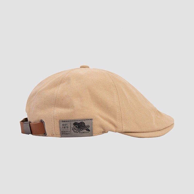 Cheap Berets Hats for Women Men British Retro Octagonal Hat Print
