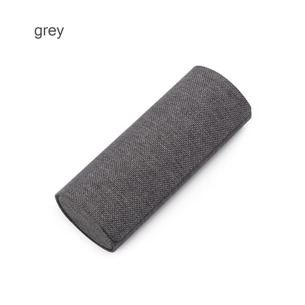 Retro Oval Glasses Box Sunglasses Linen Folding Eyewear Case Optical Handmade Storage case for glasses: grey