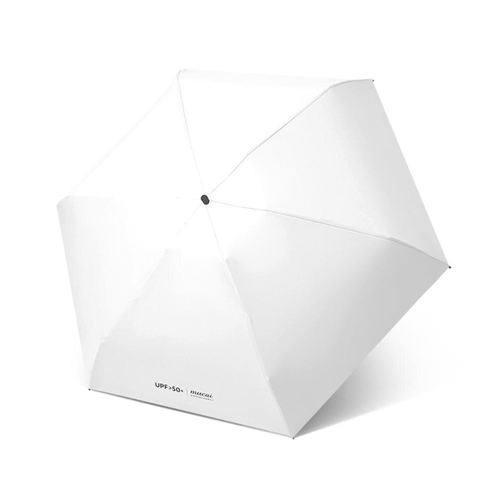 Mucai-paraguas plegable ultraligero para mujer, sombrilla impermeable a prueba de viento, protección solar UV contra la lluvia, Mini paraguas para viaje de negocios y coche