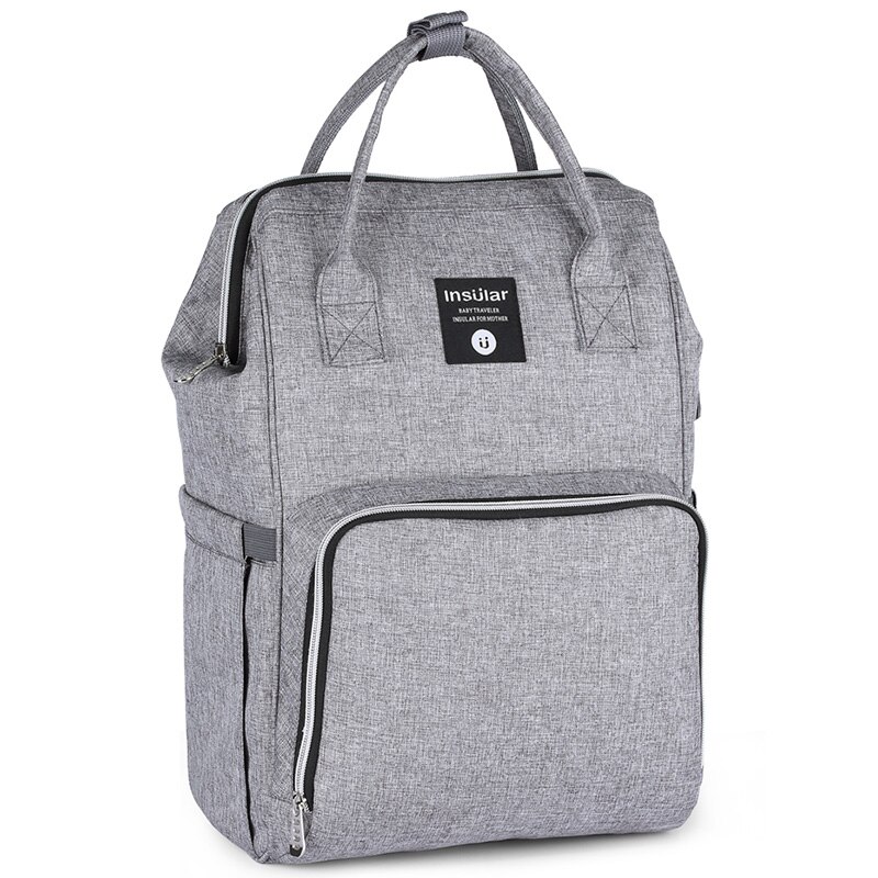 Multi-funcional gran capacidad USB carga paquete Maternal mamá maternidad viaje pañal bebé cochecito organizador bolsa de enfermería
