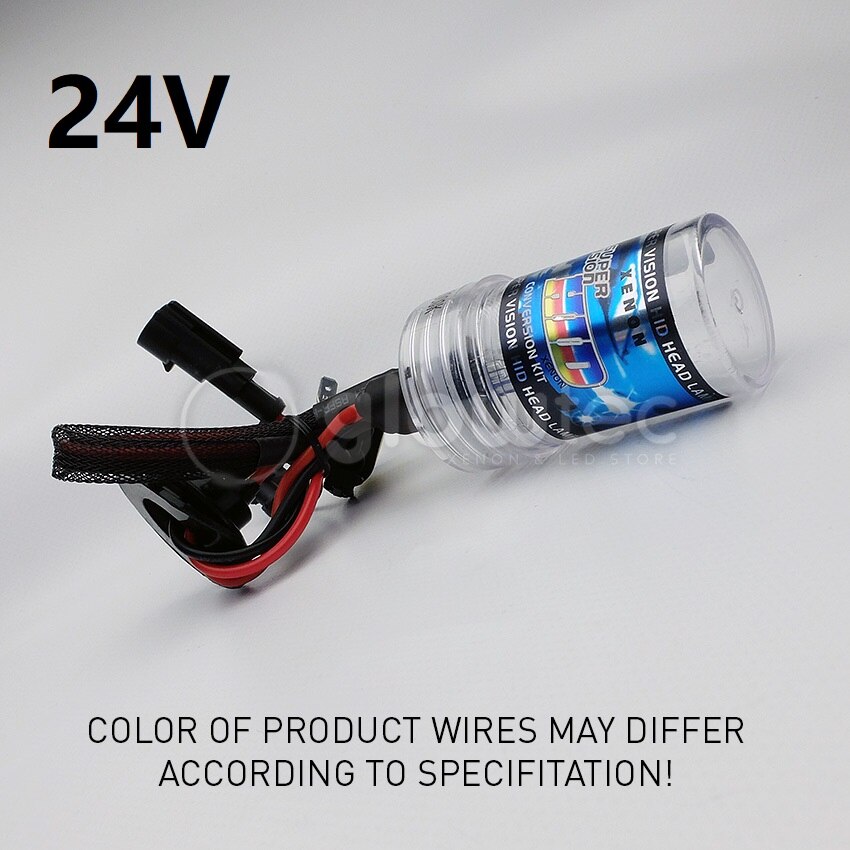 Lampe de voiture au xénon HID, phare de voiture au xénon HID, lampe au xénon HID, 24V, 35W H1, H3, H7, H8, H9, H11, HB3, 1 pièce