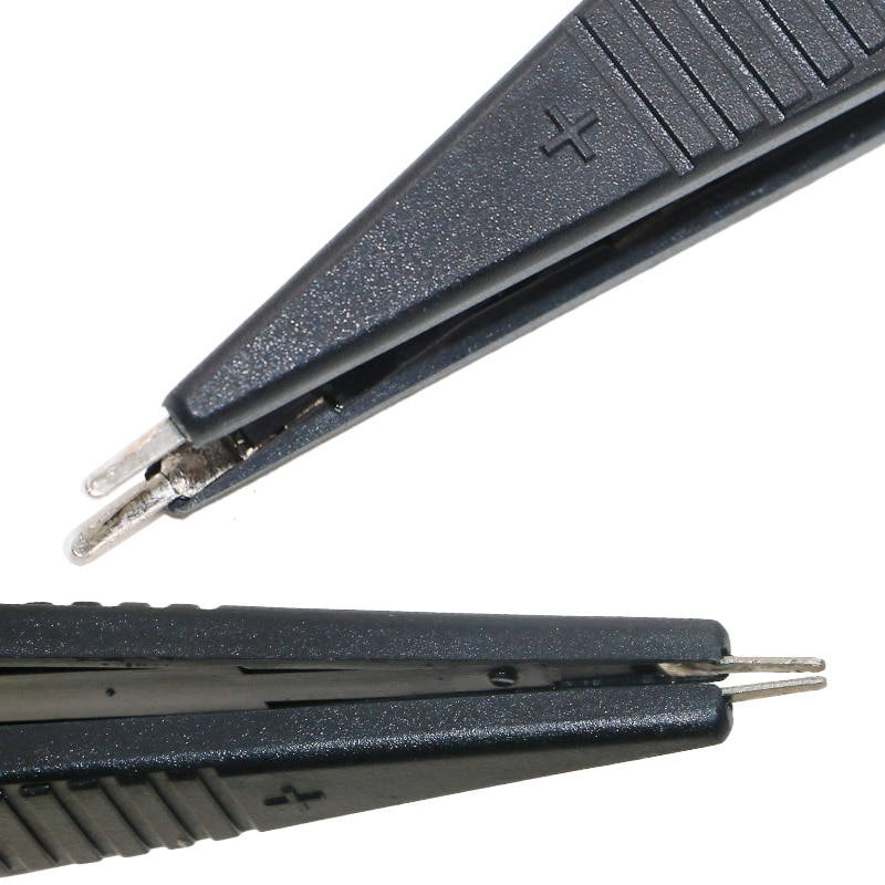 SMD Inductor Test Clip Probe Tweezers for Resistor Multimeter Capacitor