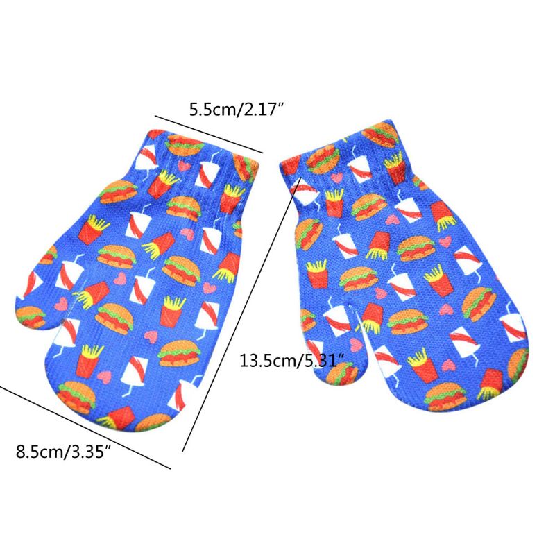 Bébé gants enfant en bas âge Animal dessin animé moufles garçons et filles doigt complet gant anti-rayures hiver accessoires T8ND