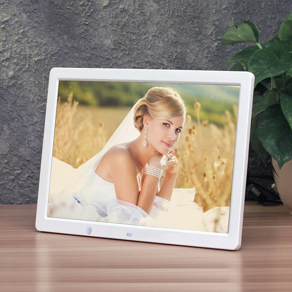 12 inch HD Digital Photo Frame Motion Sensor & 8GB Memory LED Picture Frame with Wireless Remote Control Music MP3 Video MP4