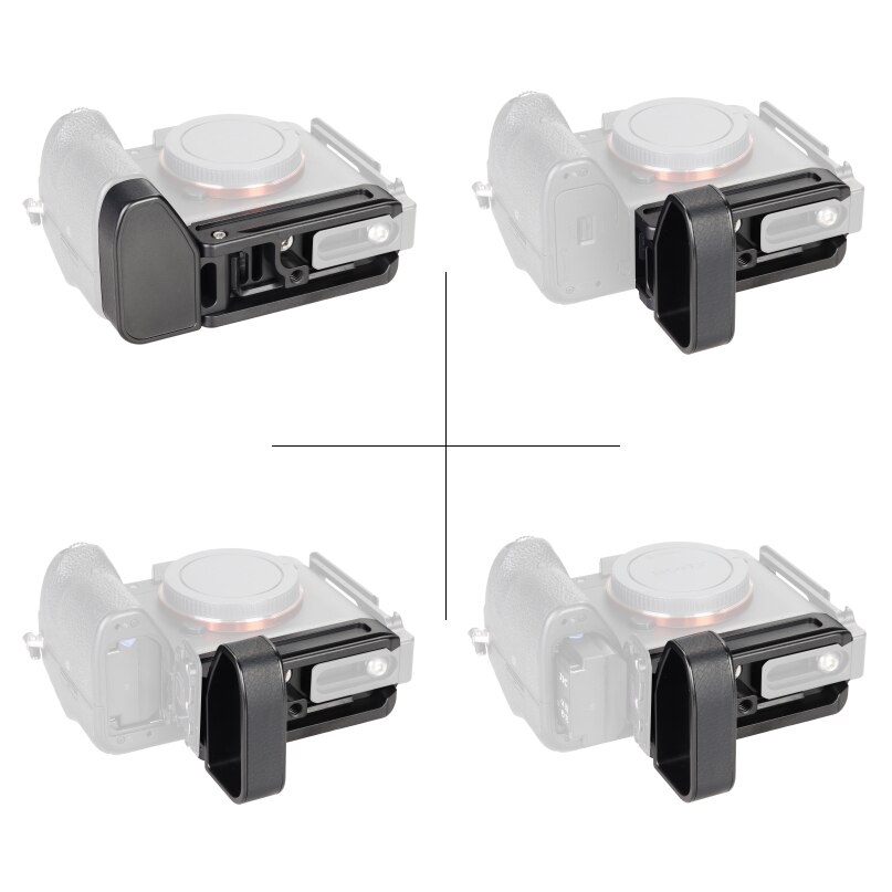 WEPOTO ILCE-9M2 7RM4 a7R IV a9 II Metal Quick Release Base Bracket Hand Grip Compatible with Sony 9M2 a9II a7RIV 7RM4 WR-A92