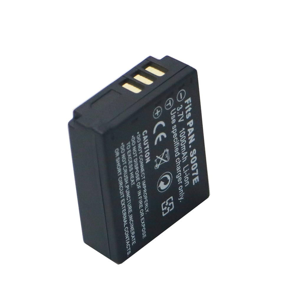 3.7v 1000mAh CGA-S007 CGA CGR S007E S007 S007A BCD10 Battery for Panasonic DMC TZ1 TZ2 TZ3 TZ4 TZ5 TZ50 TZ15 Batteries bateria