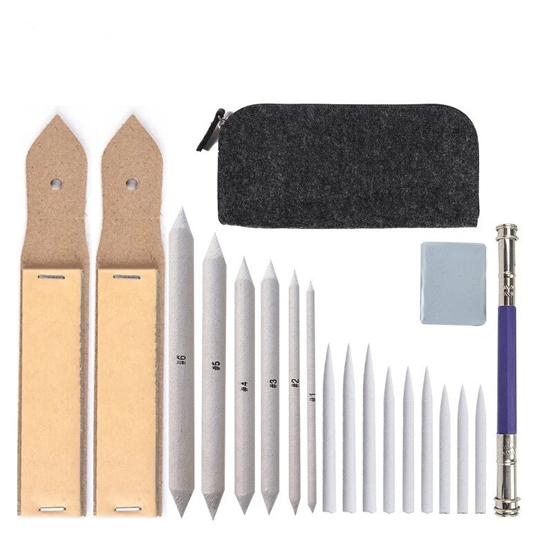14/20/24 Pcs Shading Tools For Drawing, Sketch Drawing Tools Student Artist Sketch Drawing Blending Stump Tools: 20Pcs