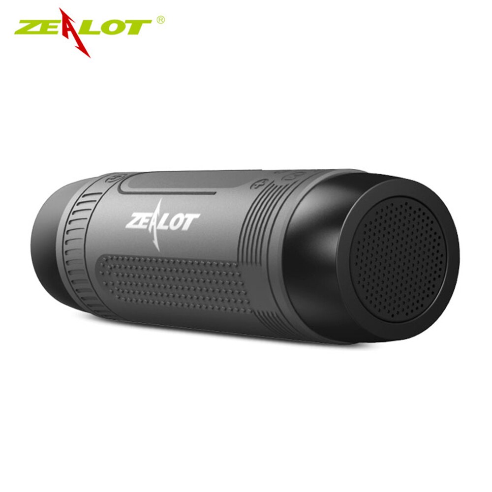 Ijveraar S1 Portable Bluetooth Speaker Draadloze Fiets Speaker Fm Radio Outdoor Waterdichte Boombox Ondersteuning Tf Card, Aux, Zaklamp: Gray