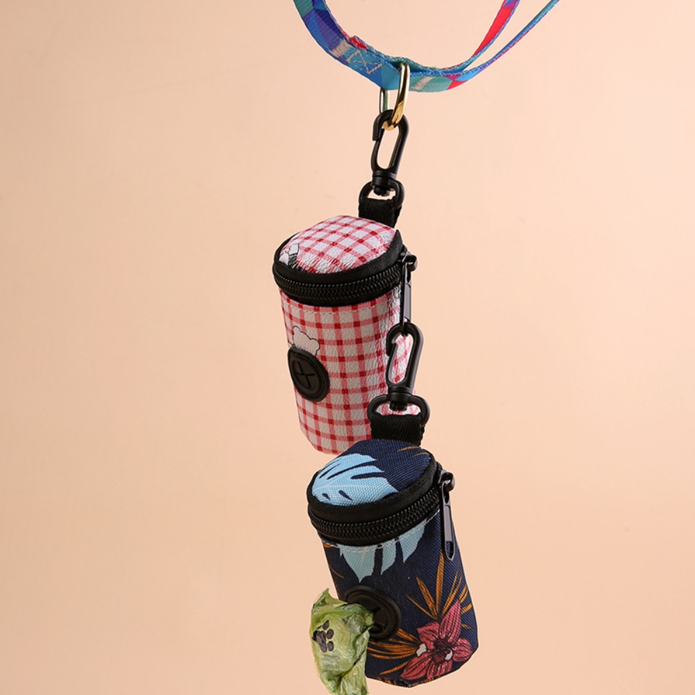 Dispensador de bolsas para excrementos de perro, accesorio portátil para caminar, soporte para bolsas de residuos, organizador de bolsas de basura con cremallera, suministros para mascotas