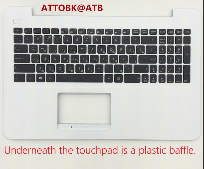 RU standard Laptop keyboard for Asus F555 A555L X555S X555Y A555B A555U A555Q R556L VM510L X555B A555Y X555QG With Shell: White