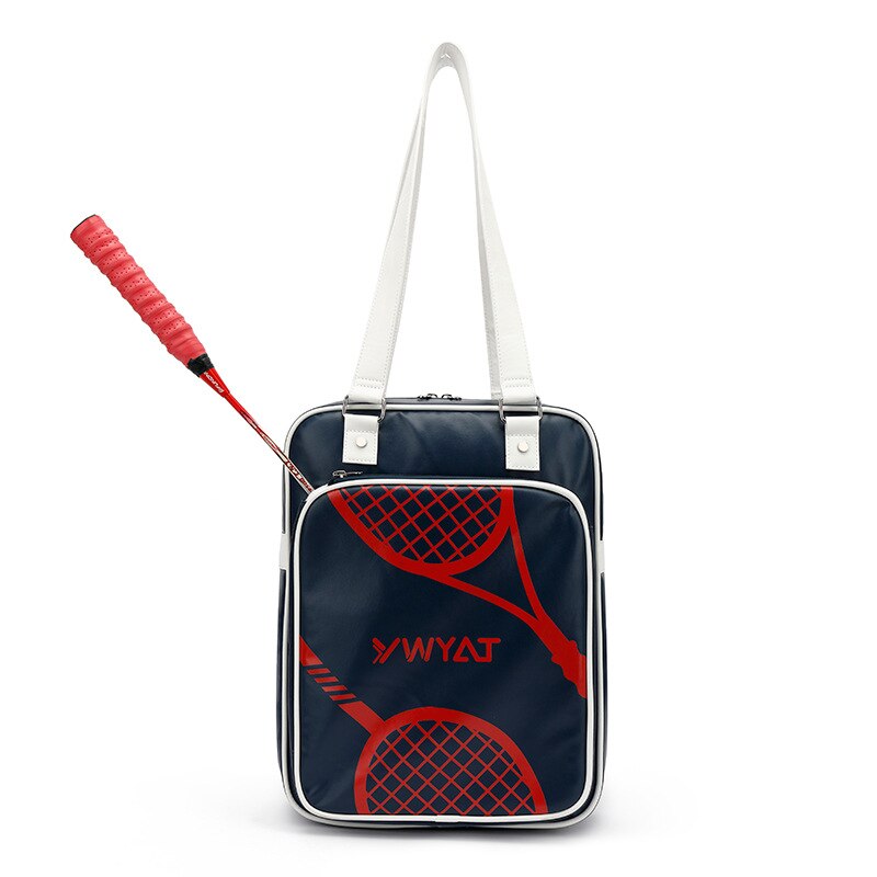 Badminton Bag Female Backpack Single Shoulder 2-3 Pack Crossbody Portable Badminton Bag Large Capacity: Navy Blue