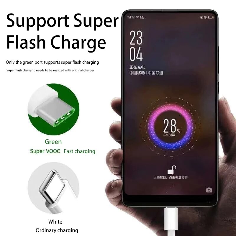 Für Oppo praktisch Typ C-Ladung Daten Kabel Reno2/R17Profi Schnelle Ladung Draht usb c