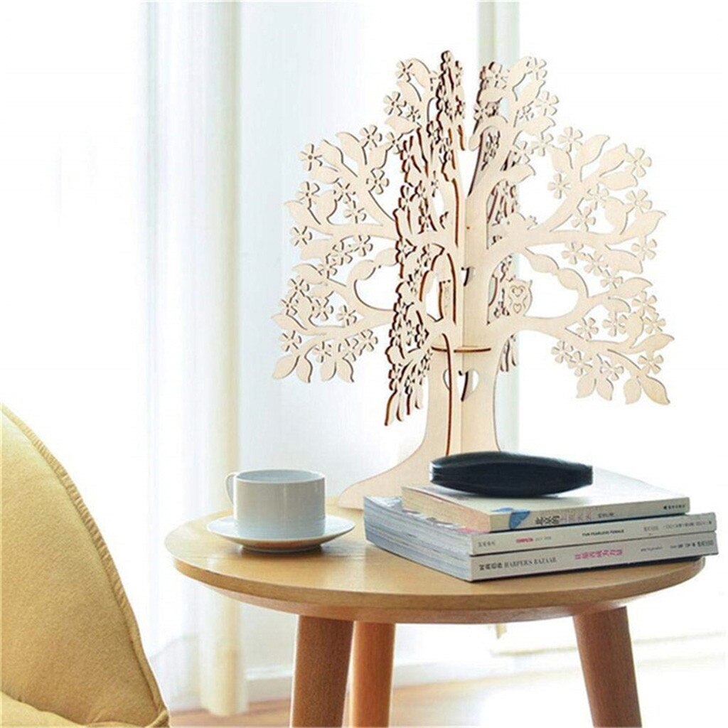 Rustieke Bruiloft Gastenboek Set Gast Bezoek Handtekening Boom Gastenboek Houten Harten Ornamenten Diy Familie Boom Bruiloft Tafel Decor