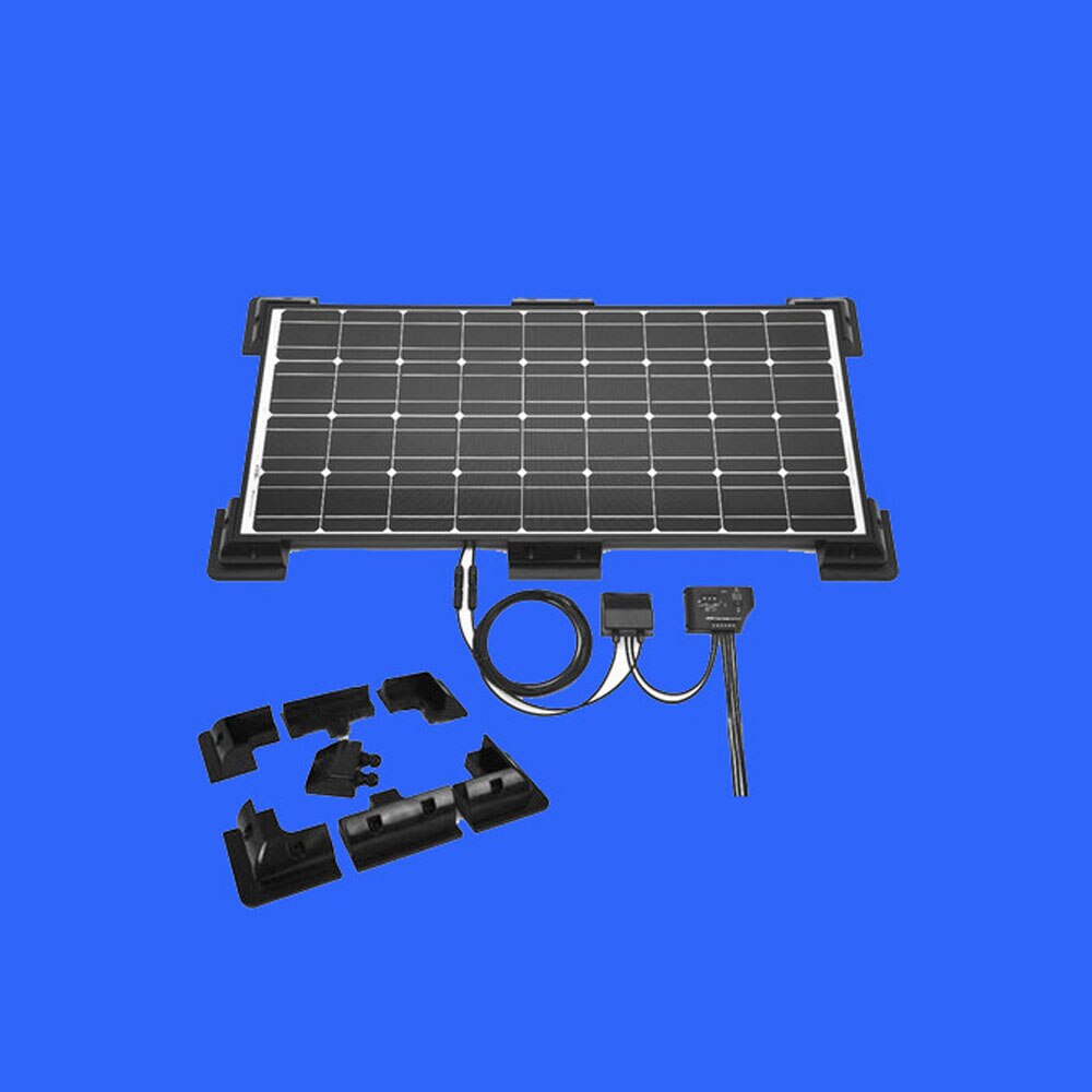 Rv solpanel abs mouting kit 4 delar set svart färg ingen borrning för lim husbil rv husvagn tak