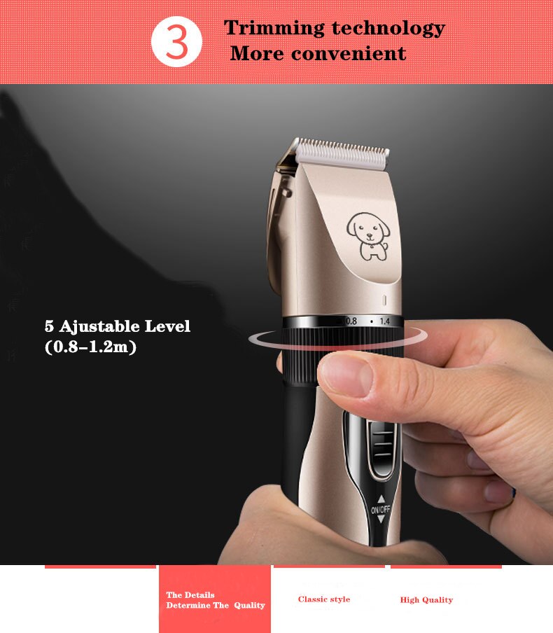 Hond Tondeuse Grooming Elektrische Schaar Honden Cutter Oplaadbare Draadloze Scheerapparaat Low Noise Tool